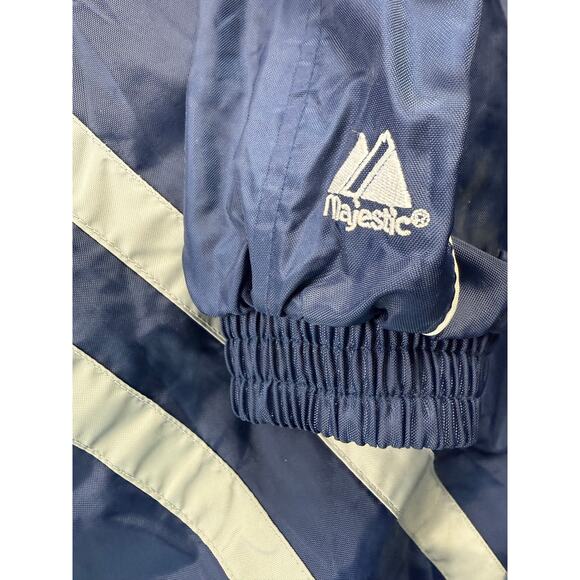 Majestic New York Yankees Full Zip Windbreaker Jacket L Navy MLB Mens Logo Coat - Picture 5 of 12